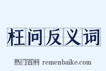 枉问反义词是什么意思的图片